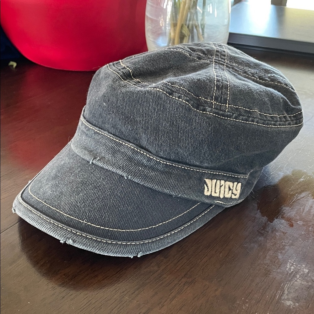 Juicy Couture Dark Gray Denim Hat